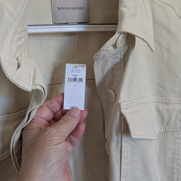 NWT | Banana Republic |  Womens Coverall Beige Andi Moleskin Flightsuit | M - Picture 14 of 14